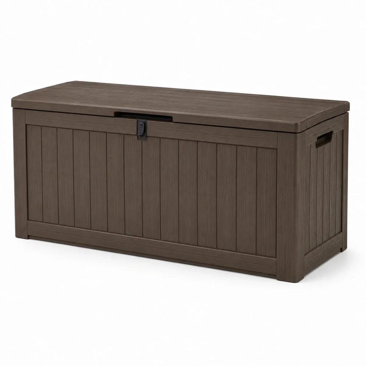 Caja de almacenamiento de plástico marrón 120 cm x 45 cm x 60 cm