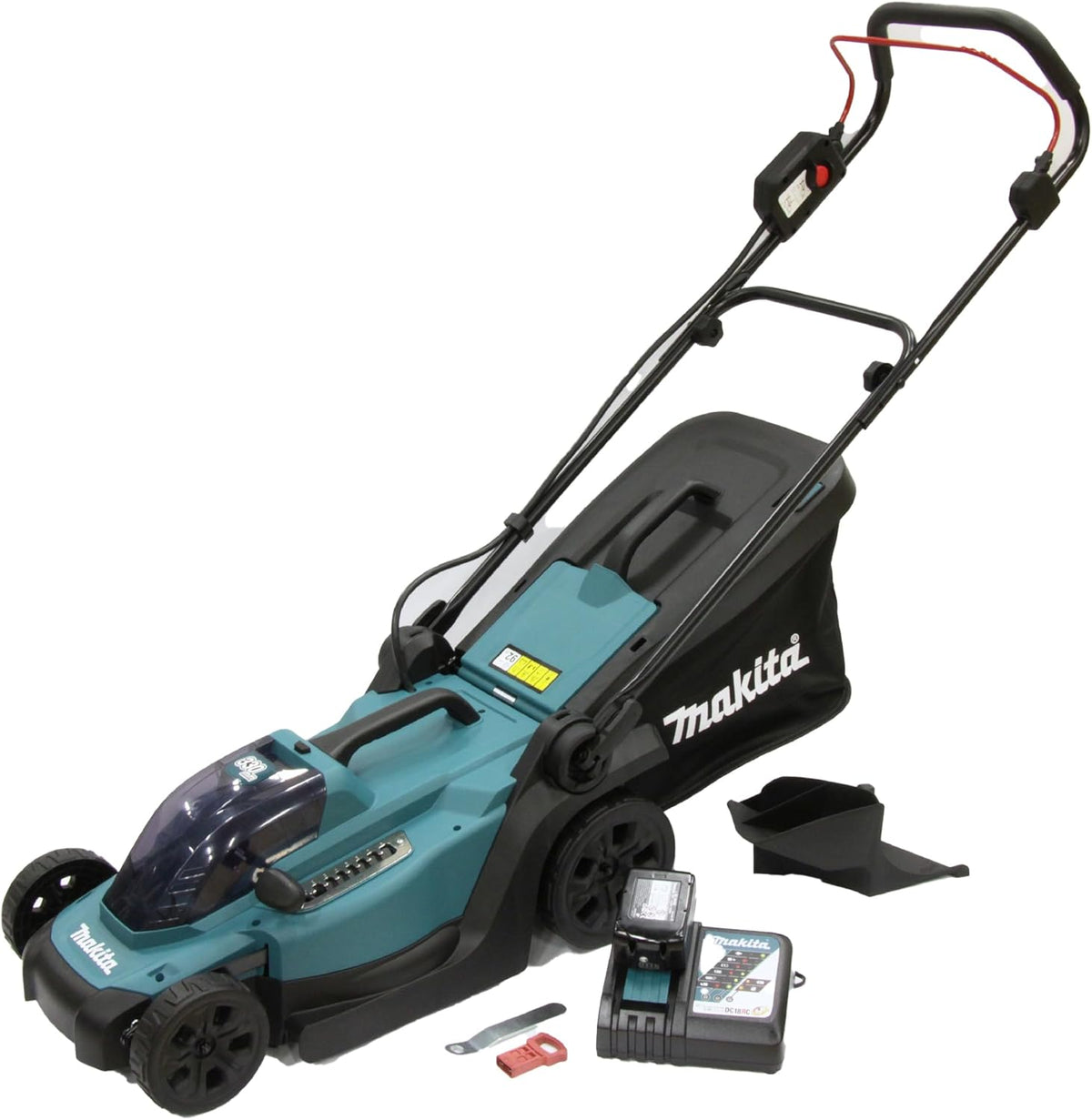 Cortacésped a batería Makita DLM330RM 18V / 4,0 Ah, 1 batería + cargador, azul petróleo