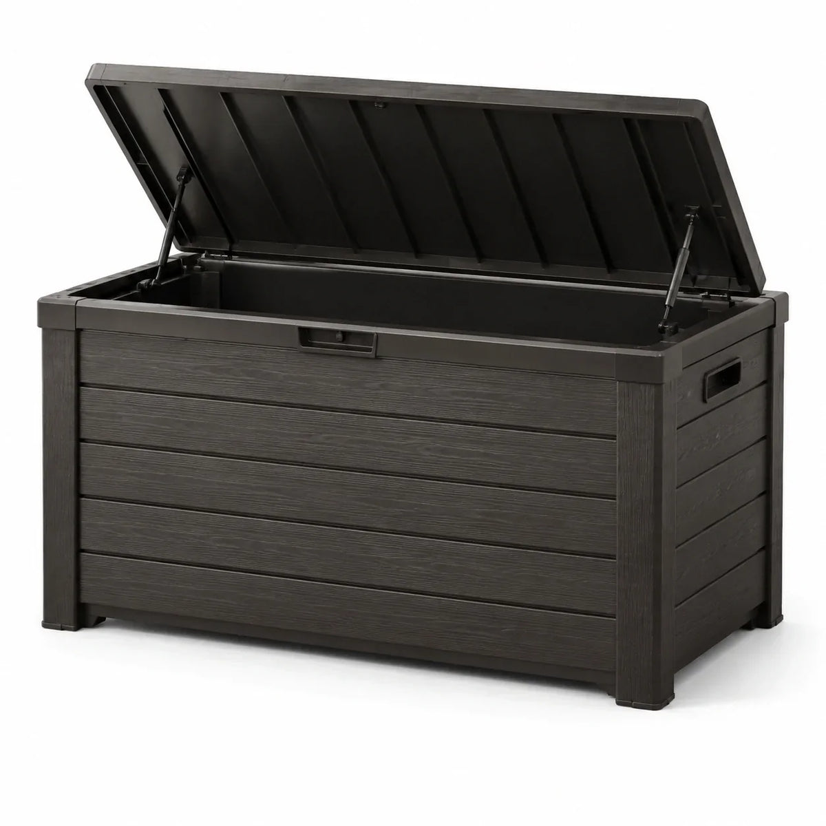 Caja de almacenamiento de plástico antracita 145x70x60 cm