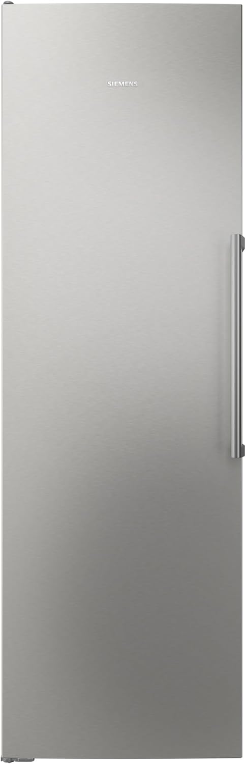 Frigorífico independiente XXL Siemens iQ500, 186,2 x 59,5 cm, KS36NAICG, 402 L de capacidad, Total noFrost, cajones hyperFresh 0°C, iluminación LED, diseño integrable, acero inoxidable antihuellas