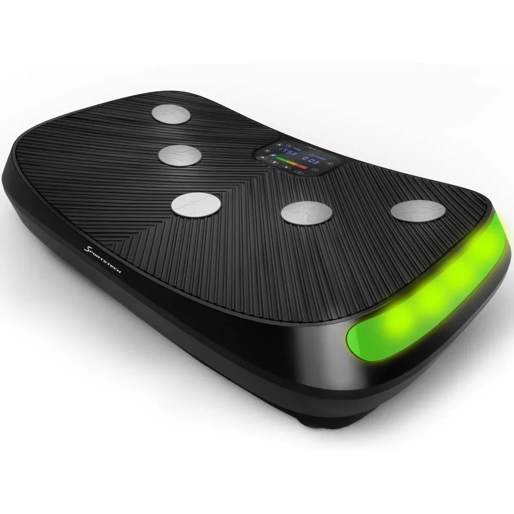 Plataforma vibratoria 4D VP400 hasta 40 Hz con 3 modos de entrenamiento, altavoz Bluetooth, pantalla táctil y capacidad de carga de 120 kg