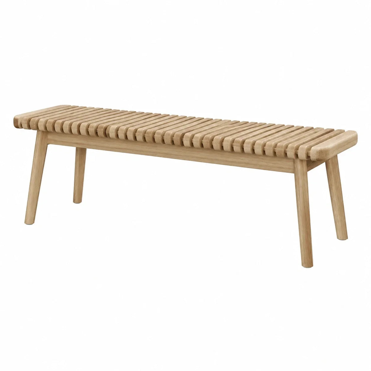 Banco de madera de roble macizo de 120 cm