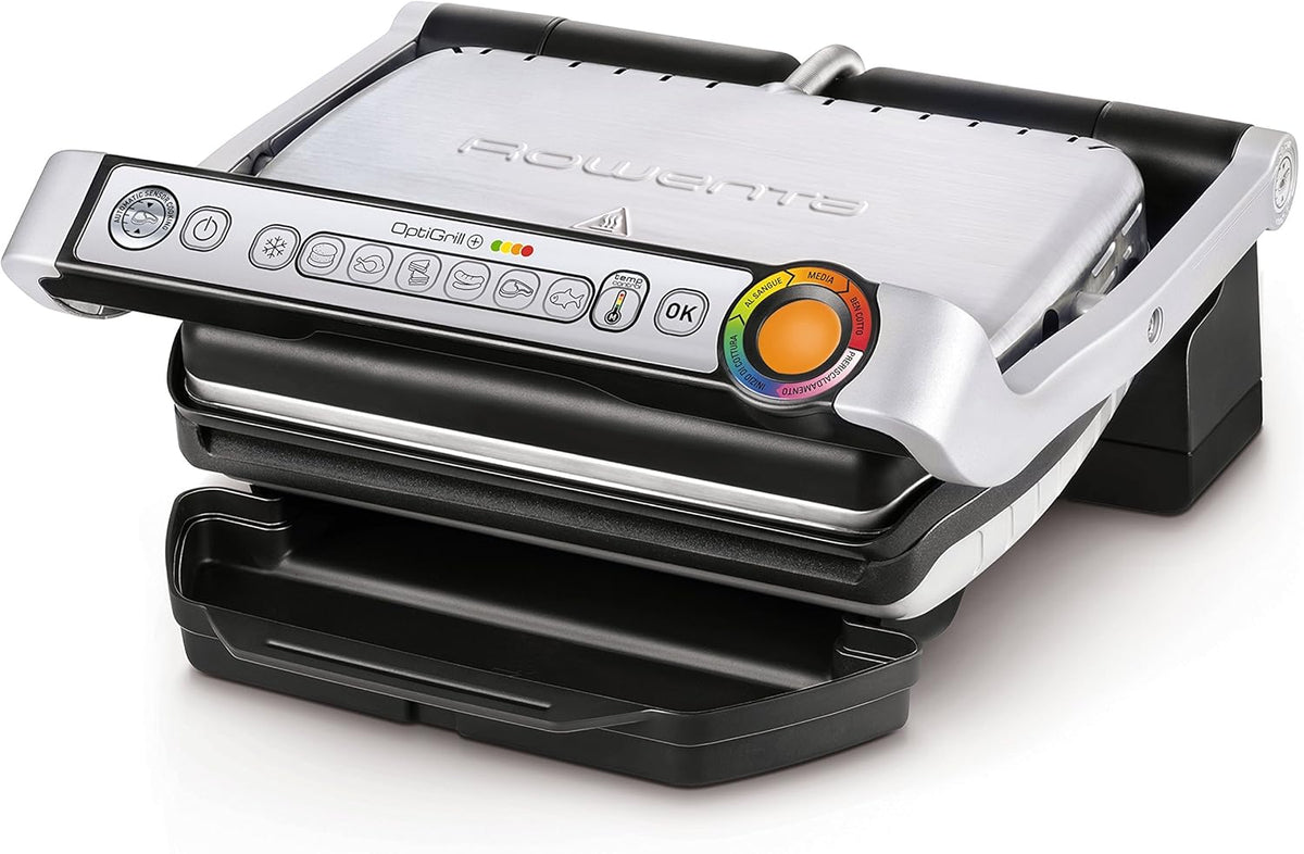 Rowenta GR712D Optigrill+ Parrilla inteligente con 6 programas de cocción automática
