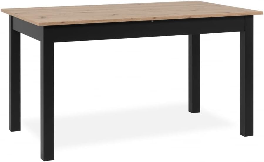 Newfurn Mesa de comedor de roble silvestre, mesa de cocina, mesa de comedor II 120x76,5x70 cm (ancho x alto x profundidad)
