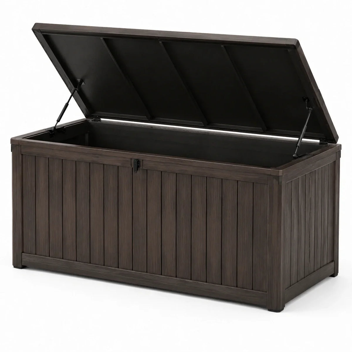 Caja de almacenamiento de plástico marrón 120x60x60cm
