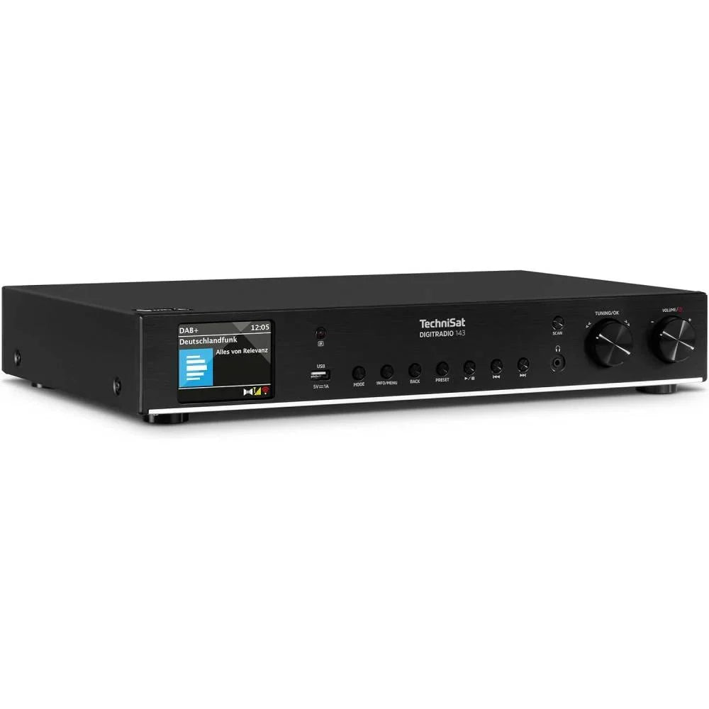 Sintonizador HiFi DIGITRADIO 143 V3 DAB+ radio por internet con Bluetooth, Spotify Connect, WLAN y mando a distancia 43,5 cm