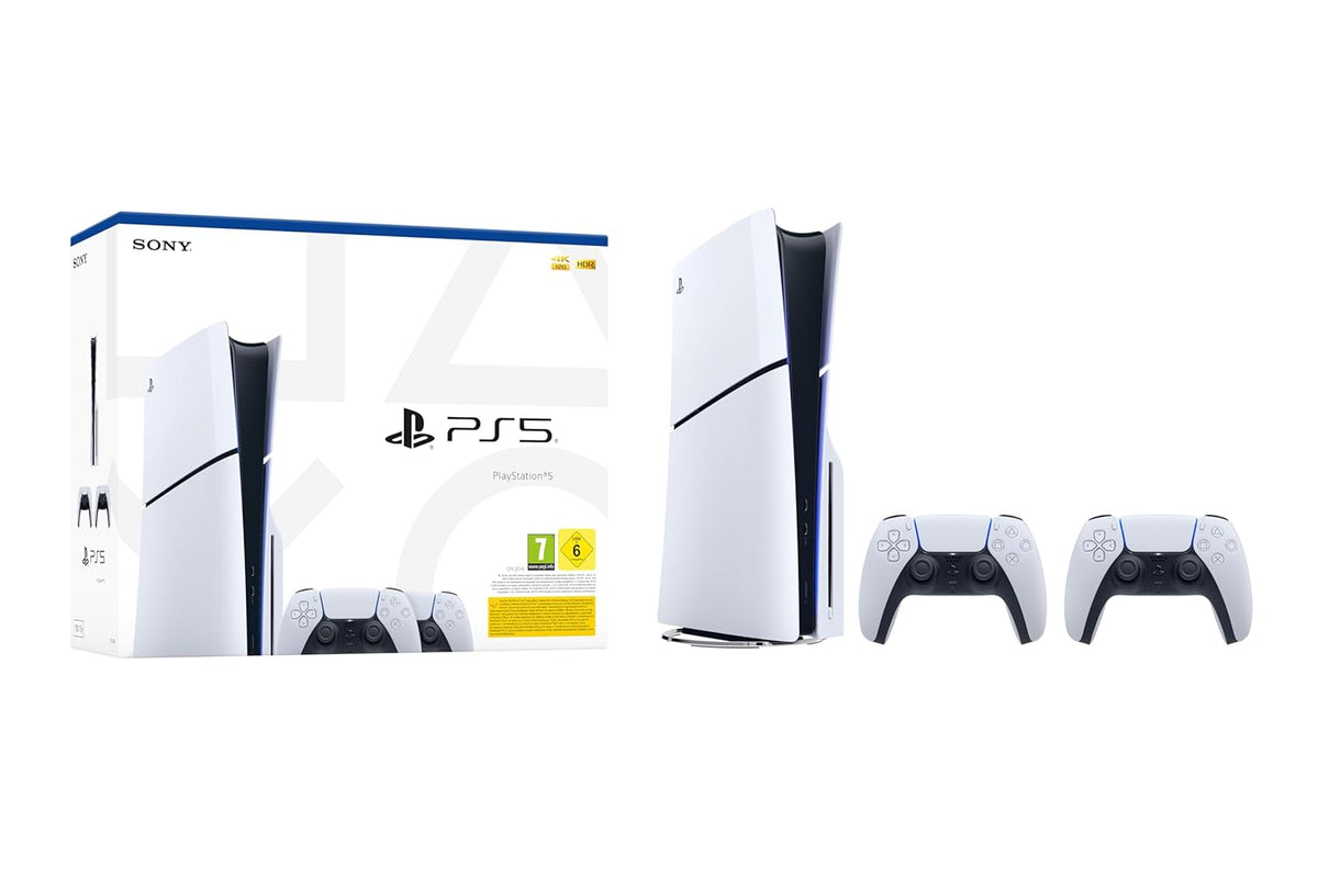 PlayStation®5 Standard (Slim) Bundle con un segundo mando inalámbrico DualSense™