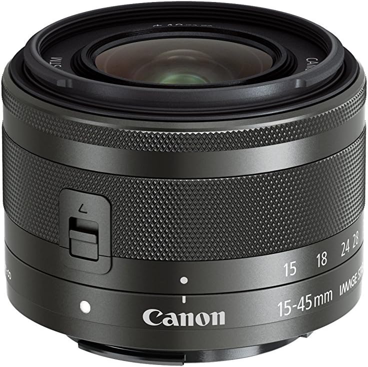 Canon EF-M 15-45 mm f/3.5-6.3 IS STM (certificado reacondicionado), base, negro