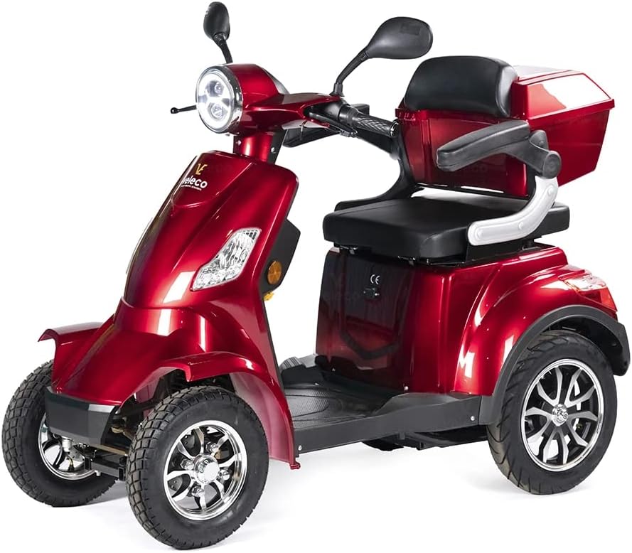 VELECO Scooter eléctrico para personas mayores de 4 ruedas, 1000W FASTER