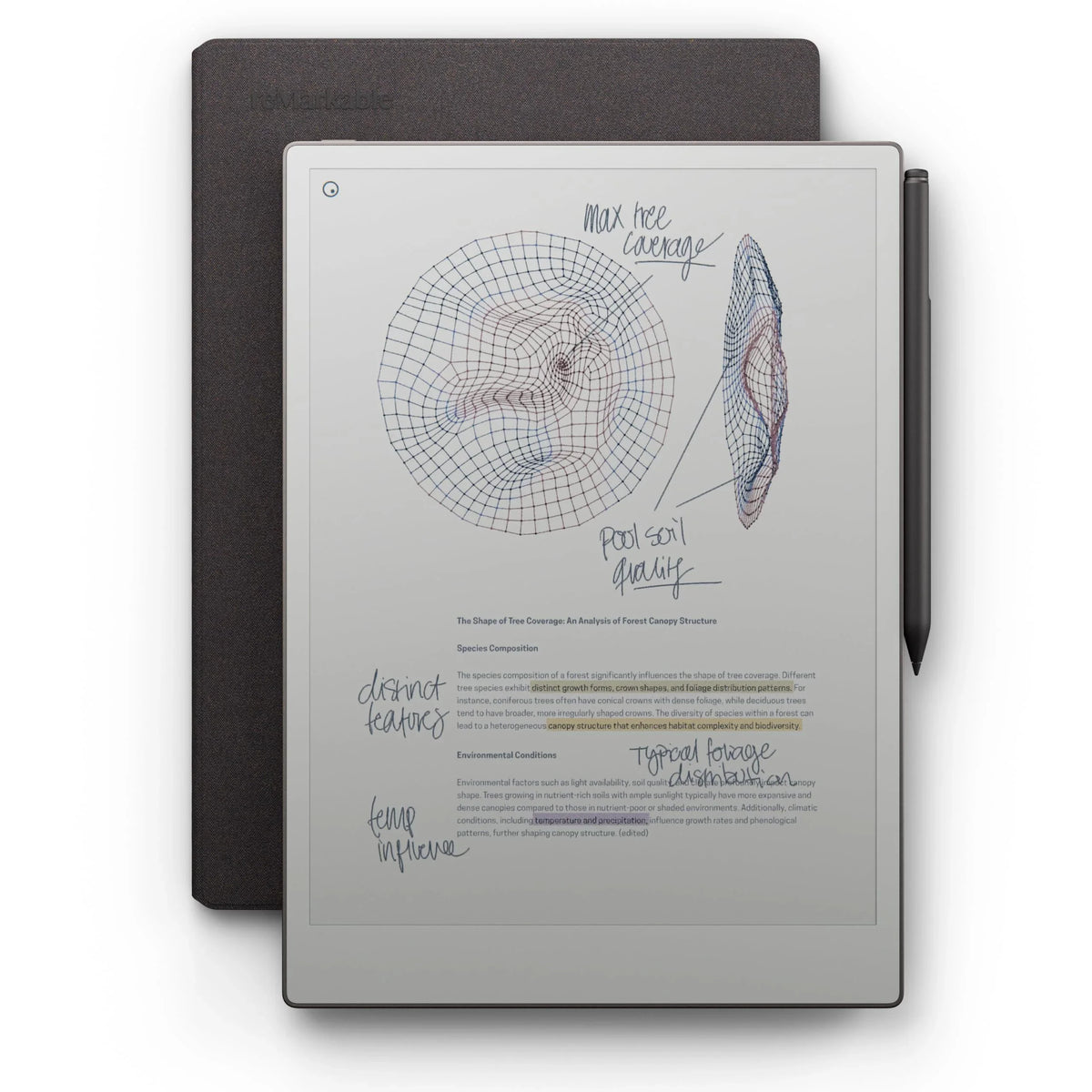 Tableta de papel E-Ink de 11,8 pulgadas con pantalla a color, 64 GB y luz de lectura, incluye Marker Plus y Book Folio