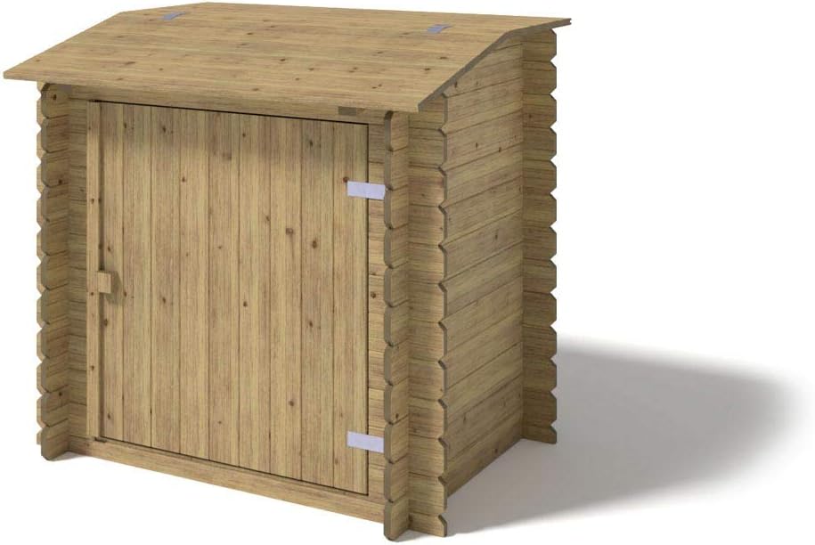 Caseta para bomba de piscina Paradies de madera 1,15 m, cobertizo de jardín, caseta de herramientas, armario para equipos, almacenamiento universal multiusos
