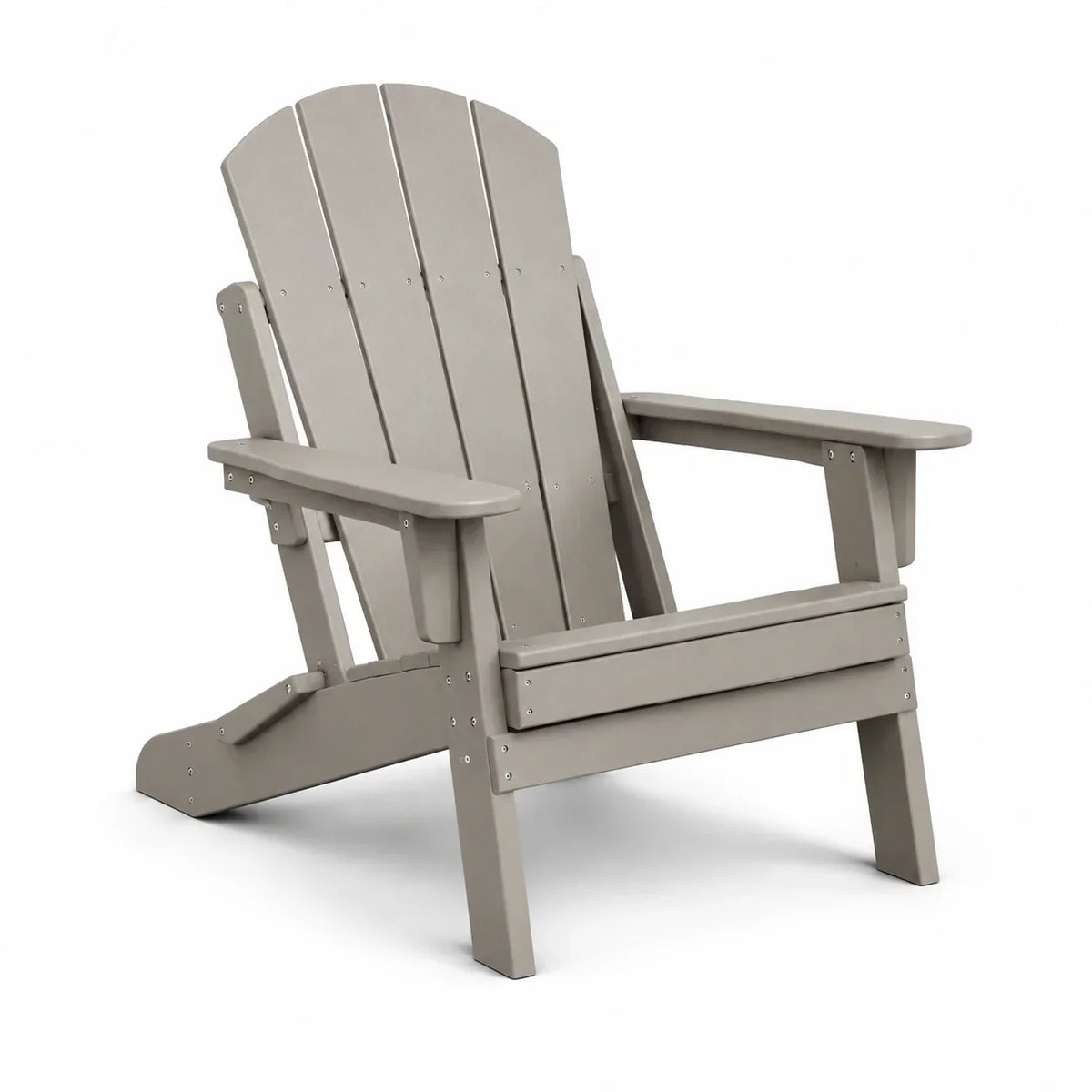 Silla Adirondack de plástico HDPE reciclado gris