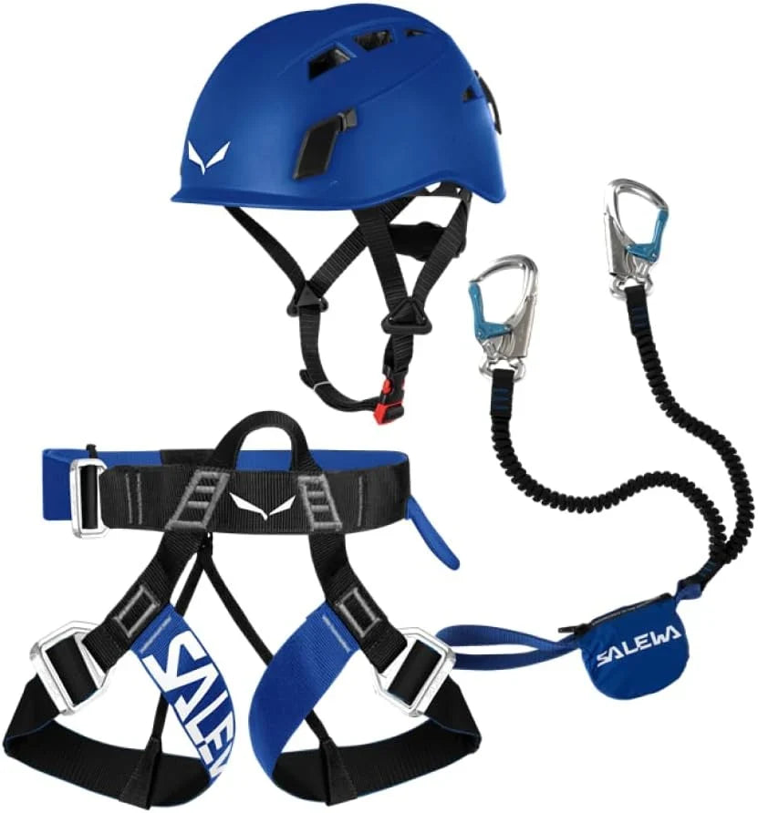 Set de vía ferrata Attac Evo Toxo 3.0, kit completo con casco, mosquetones y disipador de energía, talla única para escalada