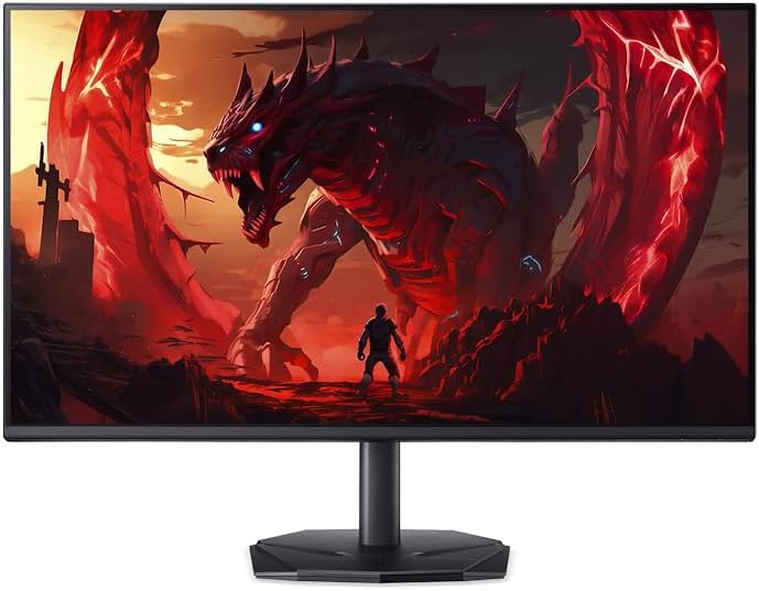 acer Nitro KG272Gbmipfx, Monitor Gaming 27" FullHD IPS, 120Hz (1920x1080, 16:9, AdaptiveSync, 1ms (VRB), 250Nits, BlueLightShield, 1xHDMI 1.4/1xDP 1.2) Monitor para PC, Color Negro