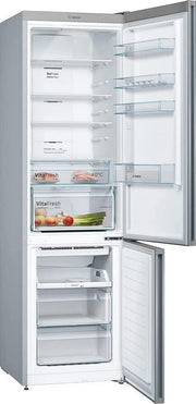 Frigorífico combi Bosch KGN36NWEA Serie 2, 186 x 60 cm, 215 L de refrigeración y 87 L de congelación, NoFrost: nunca más tendrá que descongelar, iluminación LED para una distribución uniforme de la luz