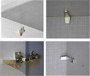 Armario de puertas correderas de 3 puertas A300/A216/P65 cm blanco con frente de cristal, espejo, tiradores negros, incl. cierre suave, armario con estantes, barras para ropa, cajones, organizador de ropa / 22039
