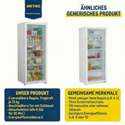 Refrigerador de bebidas METRO Professional GSC4240, 237 L, 110 W, 6 estantes ajustables, blanco