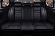 VERED Juego de fundas de asiento para coche para MG ZS MG4 MG5 ZS EV 2022 2023 2024 2025, 5 plazas, piel sintética, protector impermeable para asientos delanteros y traseros, accesorio, B-Negro