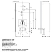 Calentador de paso Vaillant VED E 24/8 resistente a la presión 24kW 400V regulación continua pantalla digital 0010023779 clase energética A