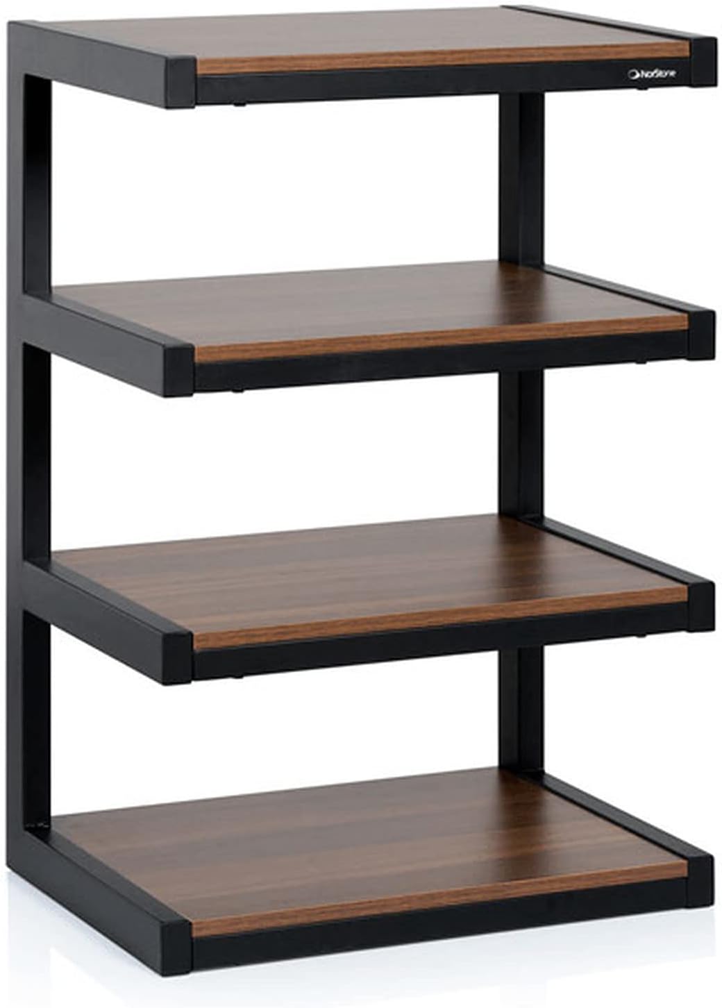 Norstone Esse Hi-Fi Negro y Nogal - Mueble Hifi