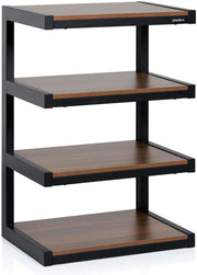Norstone Esse Hi-Fi Negro y Nogal - Mueble Hifi
