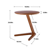 Juego de 2 sillas decorativas de estilo moderno de mediados de siglo con mesa auxiliar