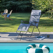Lafuma MOBILIER - Sillón relax Zero Gravity R Clip - Tumbona plegable para terraza y jardín - Tejido Batyline® resistente - Tumbona multiposición, cómoda, Francia - Azul océano