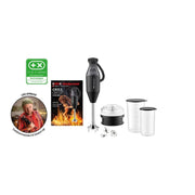 Batidora de mano M200 BBQ 98215 200 W 2 velocidades con picadora y juego de accesorios