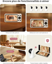 Monitor de bebé WiFi Momcozy