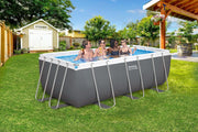 Kit de piscina sobre suelo Bestway Steel Pro Max - 412 cm x 201 cm x 122 cm - Gris oscuro