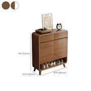 Mueble zapatero moderno de madera para recibidor, tamaño mediano