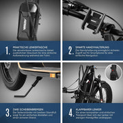 Patinete eléctrico con homologación de circulación ABE, e-scooter, patinete eléctrico, homologación eKFV, plegable, scooter, E-Scooter