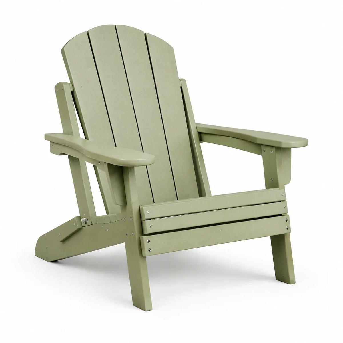 Silla Adirondack de polietileno verde oliva