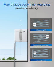 Robot limpiacristales ECOVACS WINBOT Mini, diseño compacto, boquillas dobles con pulverización ultrasónica, sistema de protección de 9 etapas, planificación inteligente de la trayectoria, blanco