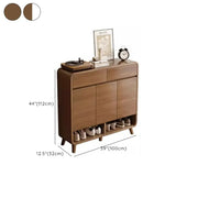 Mueble zapatero moderno de madera para recibidor, tamaño mediano