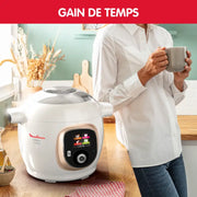 Cookeo+ Connect 200 recetas Blanco, con cucharón incluido