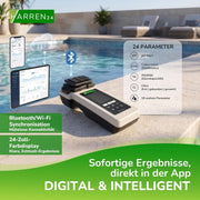 Fotómetro para análisis de agua PoolLab 2.0, medidor electrónico para piscinas con Bluetooth, DPD1, DPD3, pH, CYA, alcalinidad y 170 pastillas de prueba
