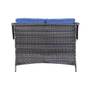Conjunto de sofá de mimbre para exteriores Gymojoy, sofá de ratán