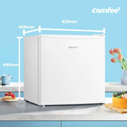COMFEE RCU40WH3EU(E) Mini congelador de 31 L con compresor inverter, eficiencia energética D, capacidad de congelación de 4 estrellas, silencioso 39 dB, congelador de sobremesa compacto para oficina, cocina, residencia de estudiantes, blanco