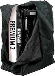 EUFAB 11521 Portabicicletas PREMIUM 2, apto para bicicletas eléctricas, completamente premontado, antirrobo, para 2 bicicletas, para bola de remolque, negro, plata