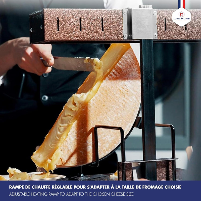 Aparato para Raclette Alpage® Signature Tradicional 6-10 personas – Rampa de calefacción ajustable – 230V – Louis Tellier – Para profesionales y familias