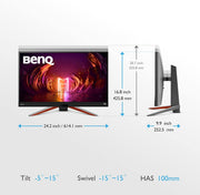 Monitor Gaming BenQ MOBIUZ EX2710Q de 27" QHD HDRi IPS, 165Hz, 1 ms FreeSync Premium