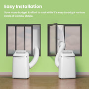 Aire acondicionado portátil Comfee Easy Cool 2.0, 7000 BTU 2,0kW, refrigeración, ventilación y deshumidificación, tamaño de habitación hasta 68m³ (25㎡), control por APP/Alexa/Google Home/IFTTT, aire acondicionado móvil con manguera de escape