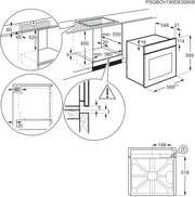Horno empotrable AEG – Serie 5 Aire caliente circular: resultados de cocción uniformes en 3 niveles – Autolimpieza por pirólisis – 25 programas automáticos – Pantalla táctil LED – Calentamiento rápido – Negro – BPE53516AB