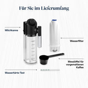 De'Longhi Magnifica Evo Next - Cafetera superautomática Perfetto con espumador de leche LatteCrema, 13 bebidas con un solo toque, cafetera para café y capuchino, pantalla táctil a color, titanio (ECAM312.80.SB)