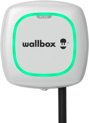 Cargador Wallbox Pulsar Plus para vehículos eléctricos - Potencia ajustable hasta 22 kW, cable de carga Tipo 2, Wi-Fi y Bluetooth, OCPP