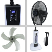 Ventilador de pie Sonnewelt con refrigeración por agua y nebulizador ultrasónico