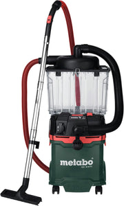 Separador previo Metabo para aspiradores universales con tecnología ciclónica - 99% de grado de separación para polvo, suciedad y líquidos - Depósito transparente de 25 l, sistema metaBOX, vaciado sencillo