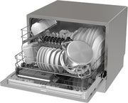 GEDTECH - Lavavajillas de sobremesa GLV6T47SL - 6 cubiertos - 47 dB - Inicio diferido