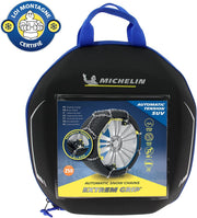 MICHELIN EXTREM GRIP AUTO 4x4, cadenas de nieve metálicas especiales para 4x4, SUV, autocaravanas, vehículos comerciales, N.º 250 - Tensión automática - Eslabones de 13 mm - Adherencia óptima en nieve y hielo